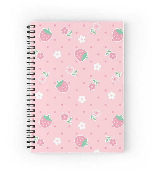 Caderno Feminino Morangos
